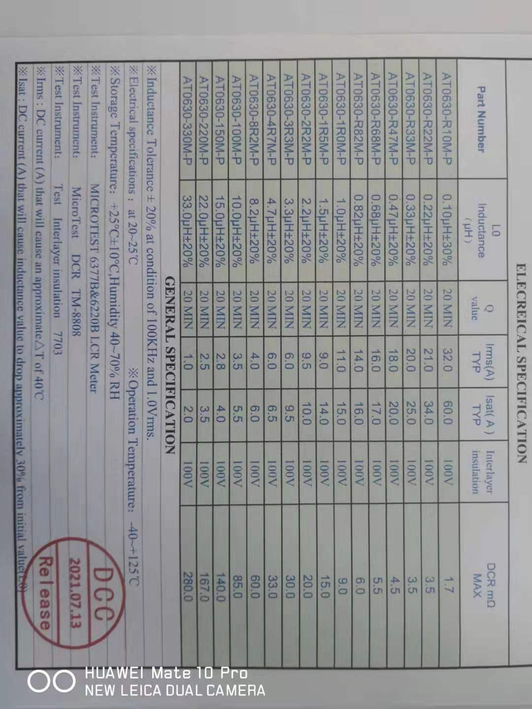 06系列规格表